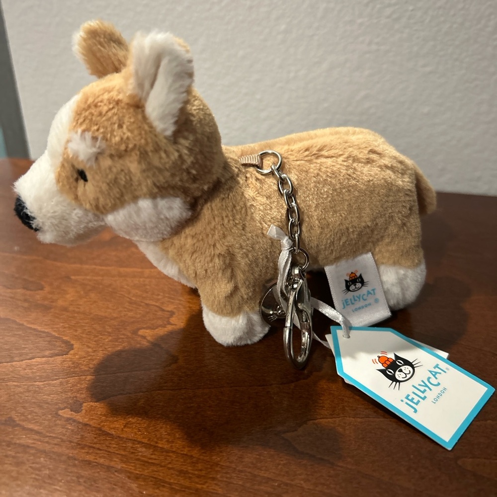 Betty Corgi Jellycat Bag Charm NWT
